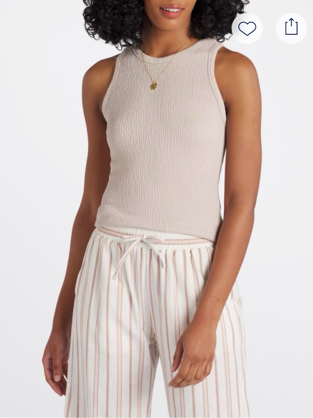 Michael Stars Kira Textured Knit Top in Light Beige - Women